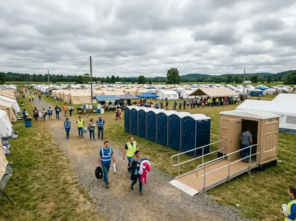 disaster-relief-camp-restrooms-010 — frequently asked questions, Dumpster & Portable Bathrooms Rental in Hot Springs Village…